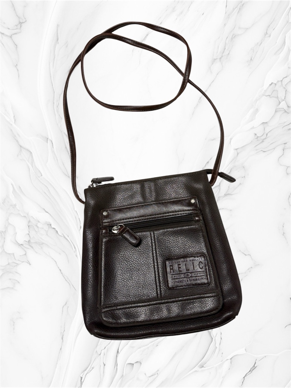 Relic Dark Brown Crossbody Bag purse